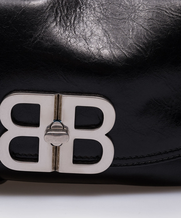Balenciaga Черная кожаная сумка кросс-боди BВ 7485982AAIY изображение 5