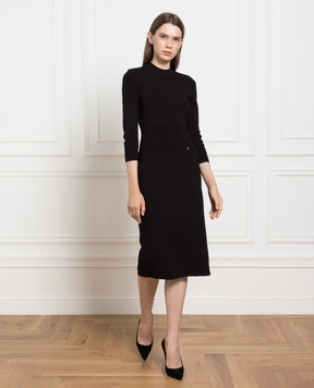 Twinset Чорна сукня міді 232AP3072