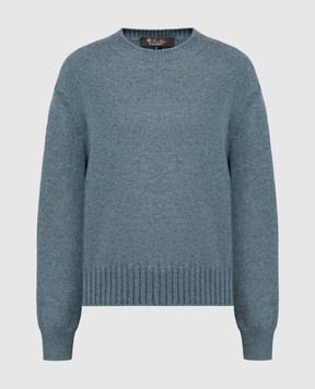 Loro Piana Синий свитер из кашемира FAO0063