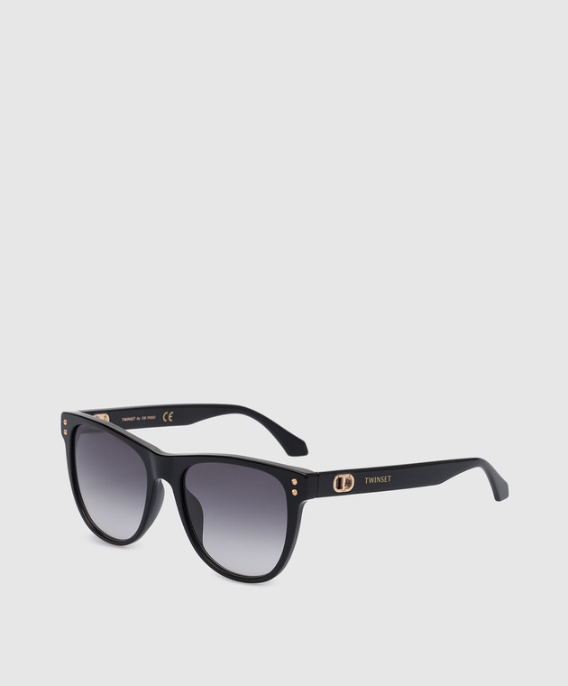 Twinset Black sunglasses with logo 999TZ4043 image 4