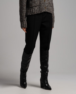 Bottega Veneta Чорні штани зі штипками 736493V3F90