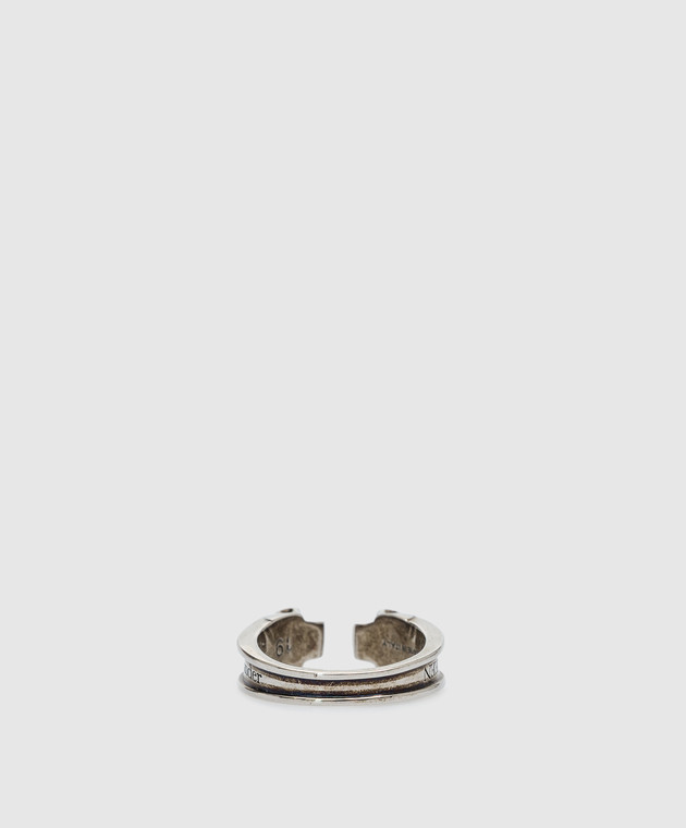 Alexander McQueen Silver ring with skulls 554576J160Y image 3