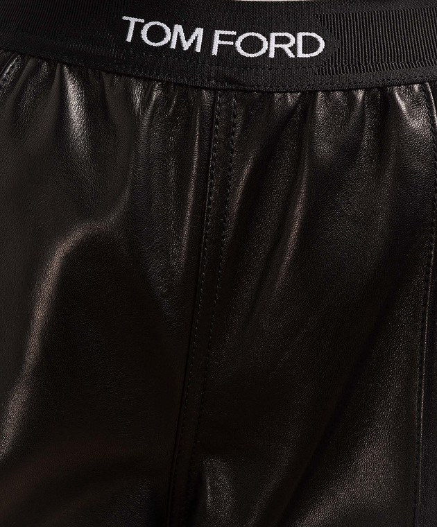 Tom Ford - Black leather leggings with logo PAL718LEX224 - buy with Cyprus  delivery at Symbol