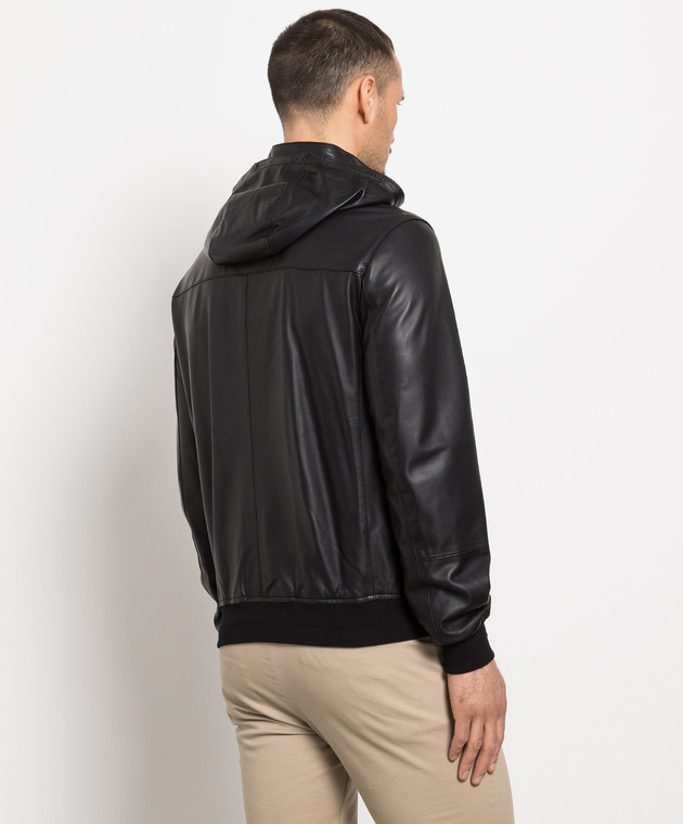 Enrico Mandelli Black leather jacket A6T9135921 buy with Czech