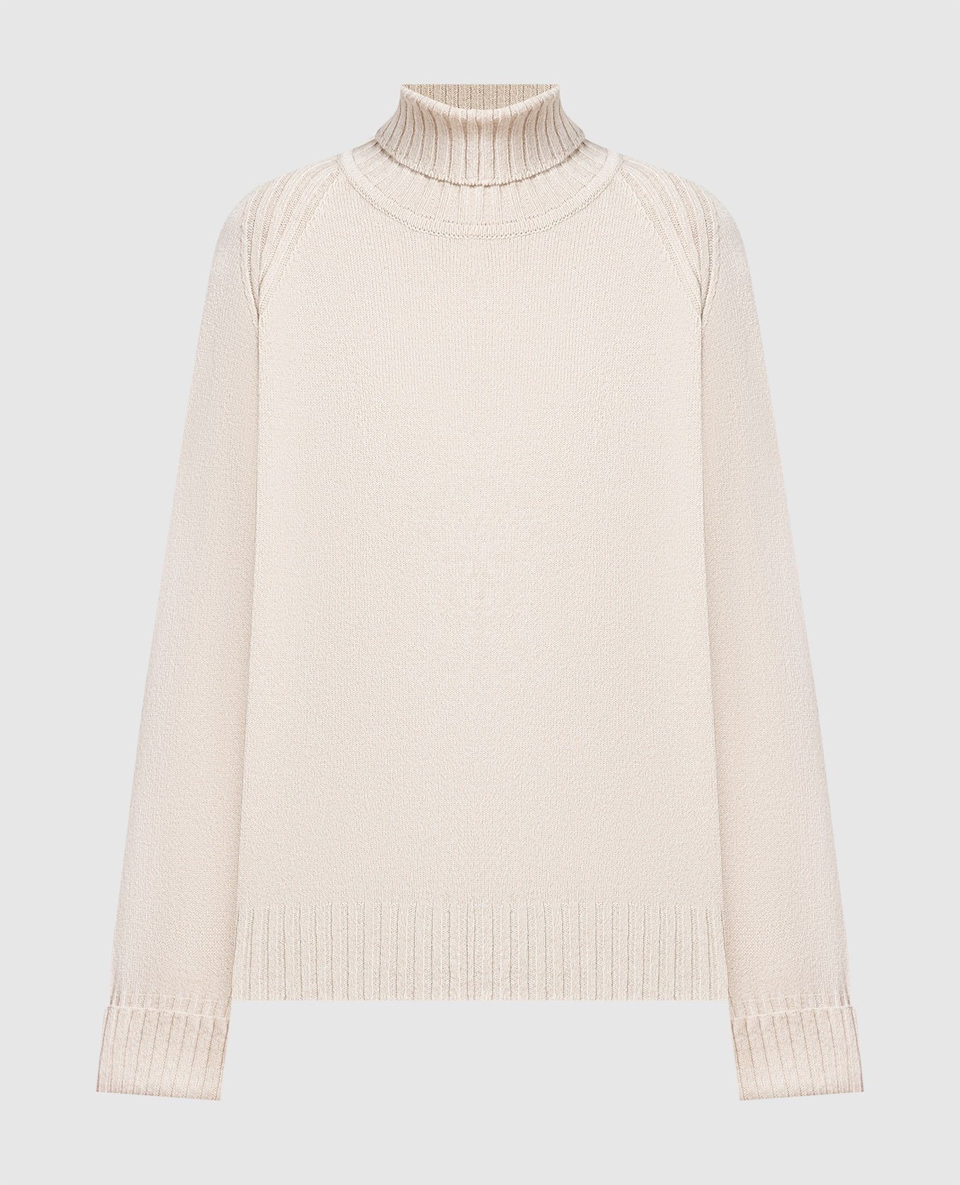 Fairlie beige wool and cashmere sweater