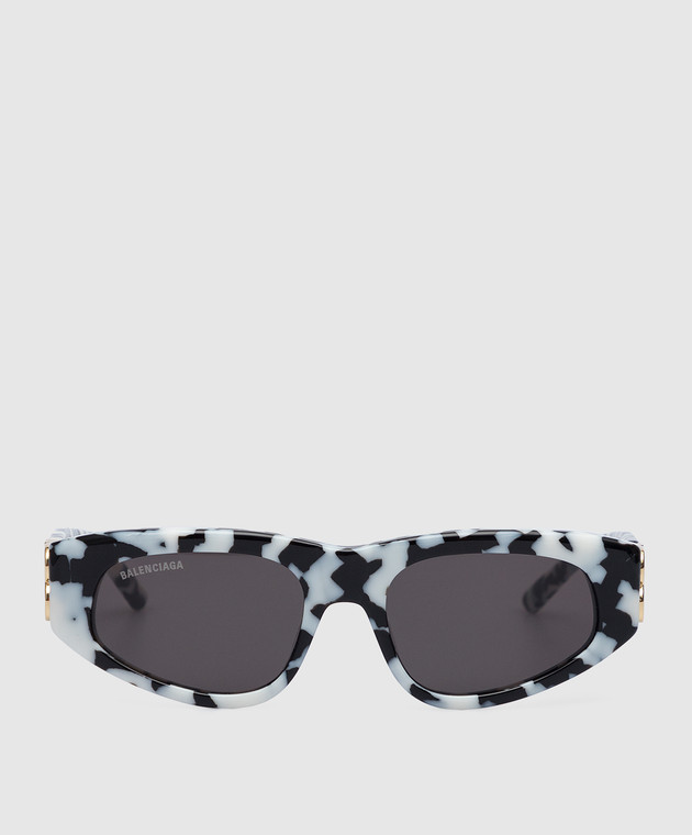 Balenciaga Чорні сонцезахисні окуляри Dynasty з логотипом ВВ 621642T0001