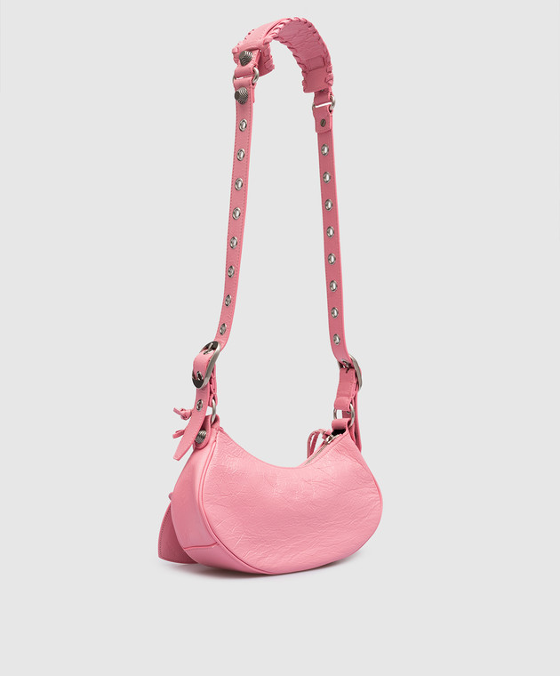 Balenciaga Розовая кожаная сумка-хобо Le Cagole 6713091VG9Y изображение 3