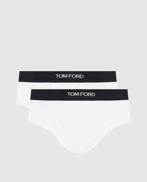 Tom Ford Набор белых слепых трусов T4XC11040