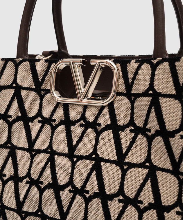 Valentino Print V-Logo Tote Bag