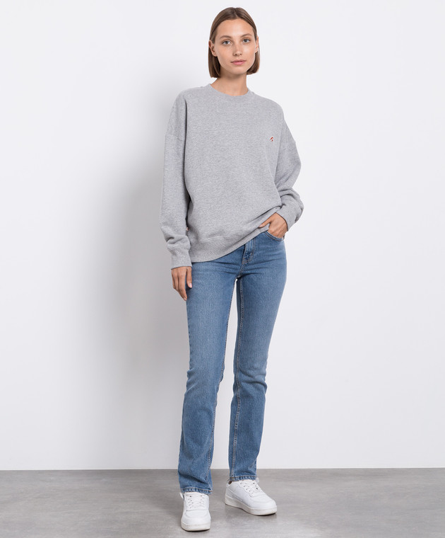 AUTRY Gray sweatshirt with logo A23ISWEW417E image 2