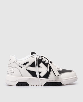 Off-White Белые кожаные кроссовки OUT OF OFFICE OWIA259S24LEA004