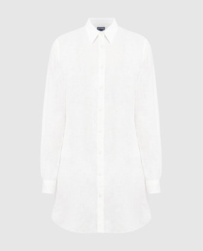 Vilebrequin White Fragance linen shirt dress FRGP601P