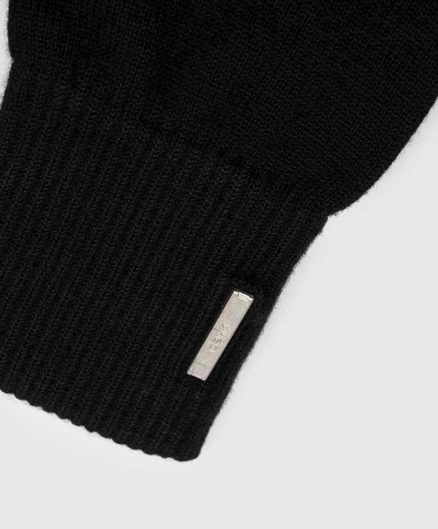 C2H4 Черные перчатки с логотипом SUAC032 изображение 3