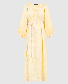 Loro Piana Жовта сукня з льону Medea FAM8157