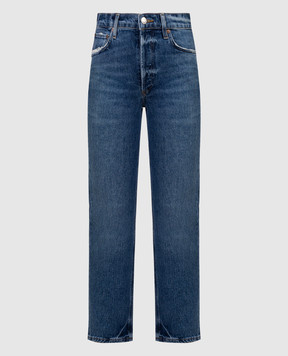 AGOLDE Синие джинсы Riley с эффектом потертости A90901554