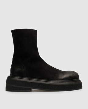 Marsell Черные замшевые ботинки Zuccone MW7055186