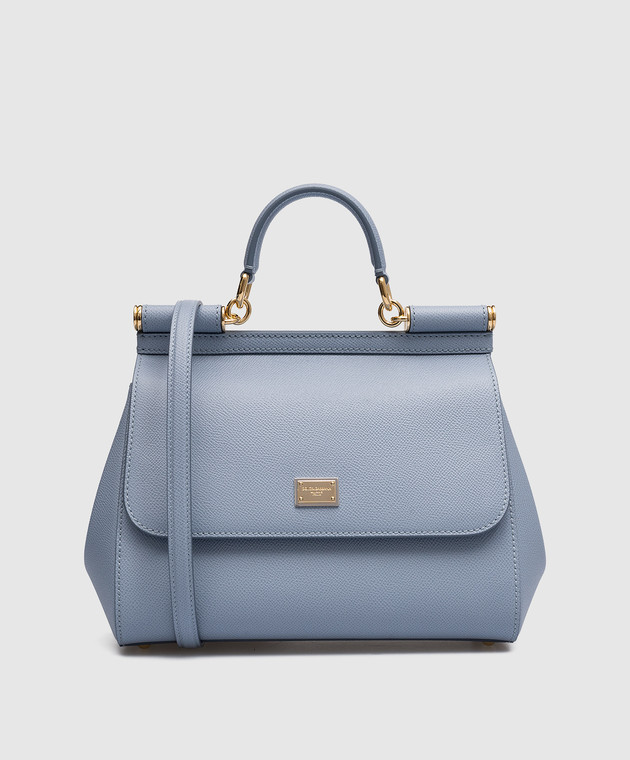 Dolce&Gabbana - Sicily blue leather satchel bag BB6002A1001 - buy with  Estonia delivery at Symbol