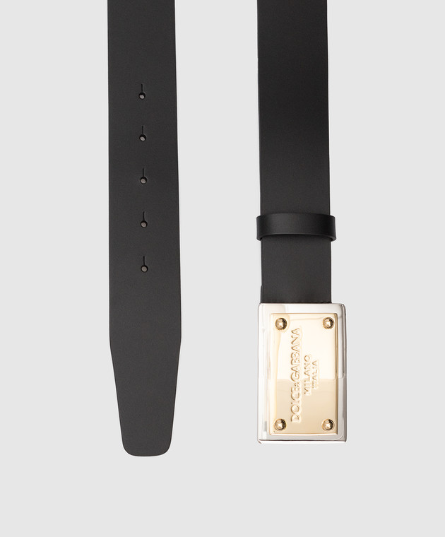 Dolce&Gabbana Шкіряний ремінь із логотипом BC4676AX622 зображення 3