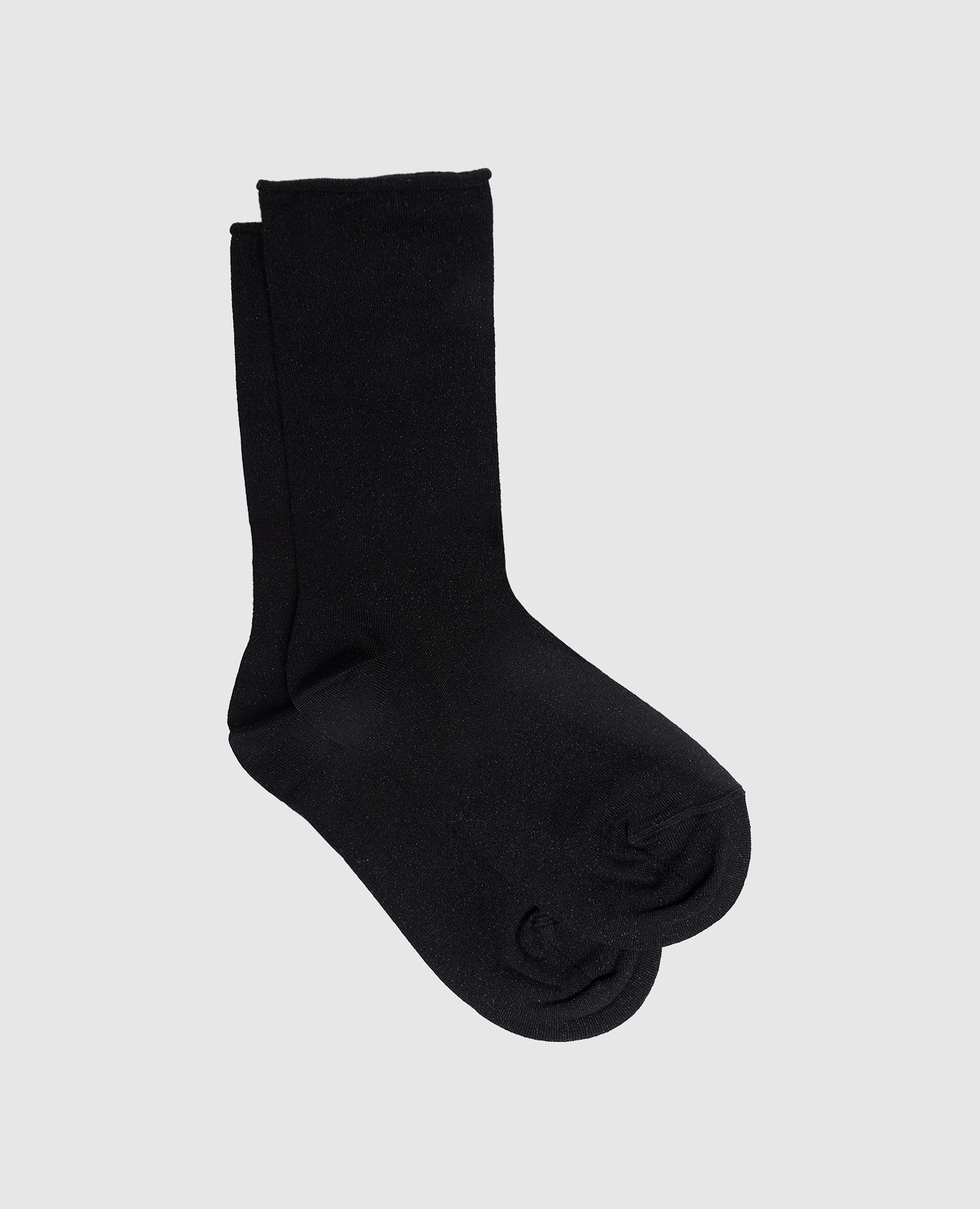 Черные носки с люрексом