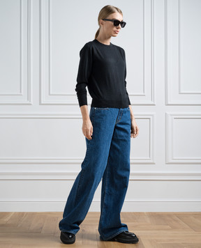 Allude Чорний джемпер з кашеміру 23570003