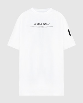 A Cold Wall Біла футболка з логотипом ACWMTS176C