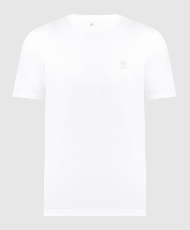 Brunello Cucinelli White t-shirt with logo print M0T718440