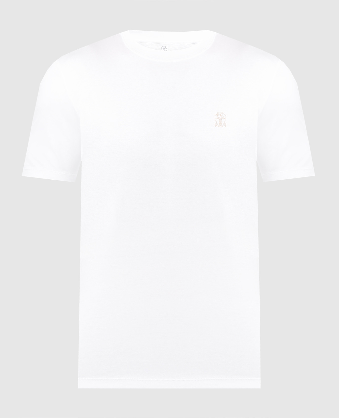 White t-shirt with logo print