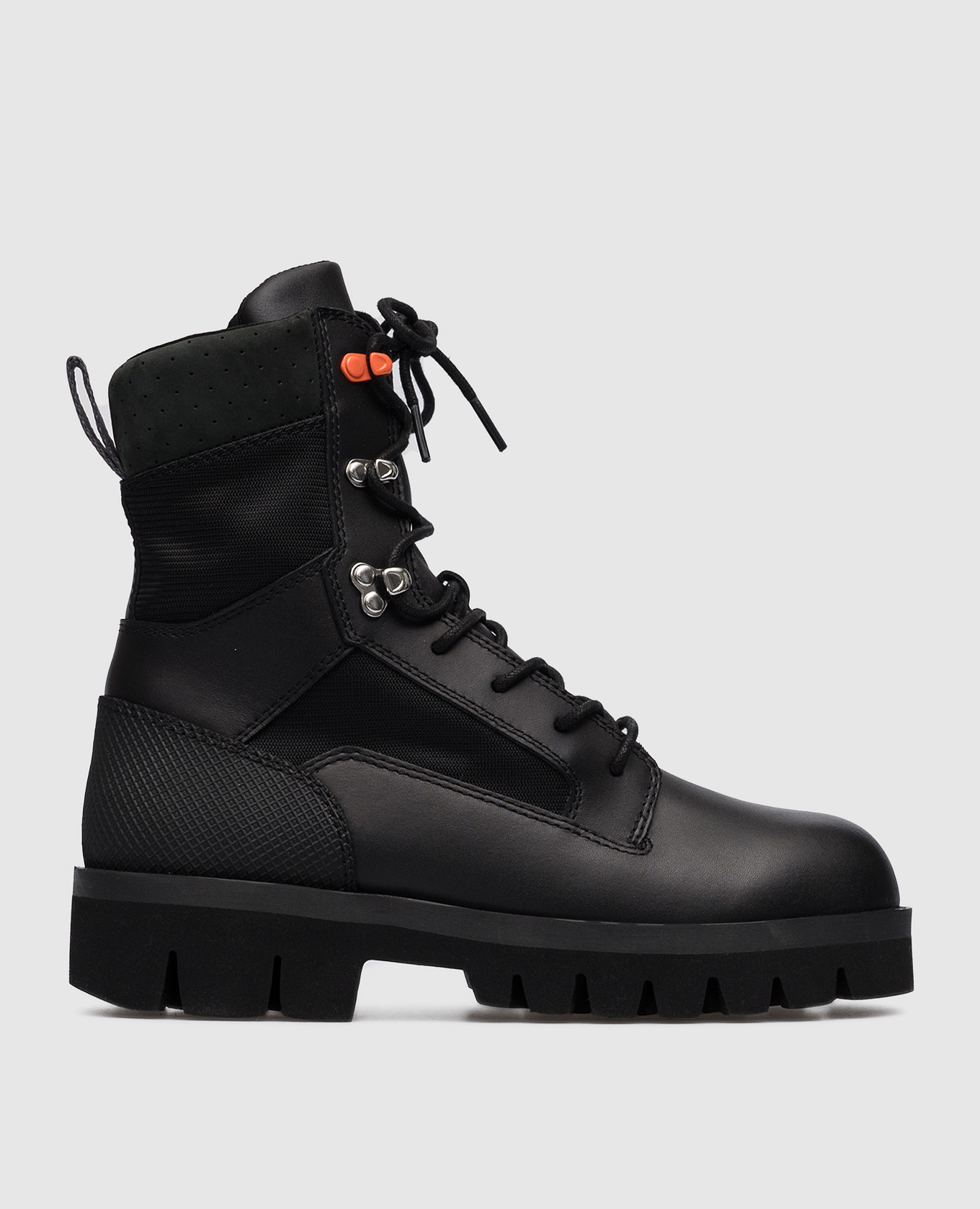 Black combination boots