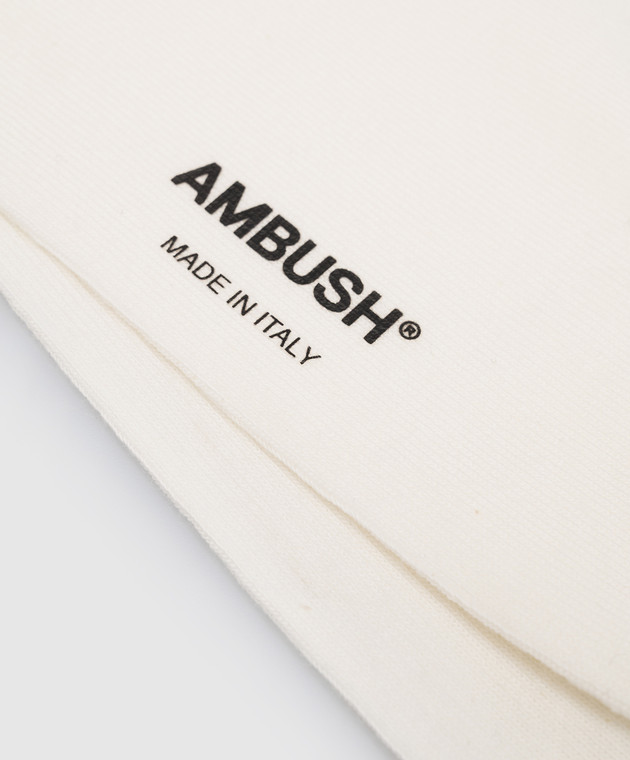AMBUSH White socks with logo print BMRA014S23KNI001 image 3