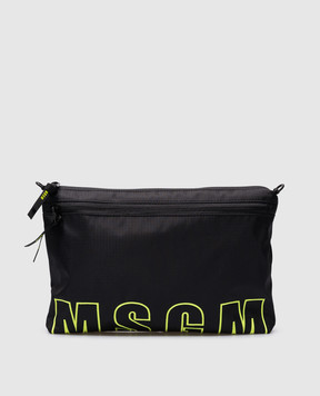 MSGM Черная сумка Ripstop с логотипом 3640MZ33654