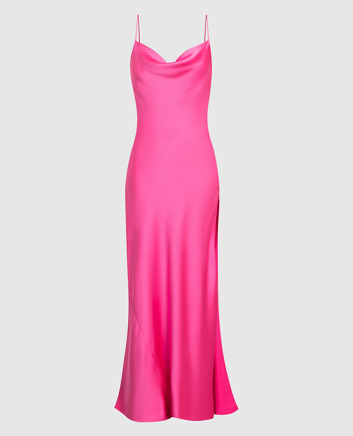 Розовое платье макси Isabelle с разрезом