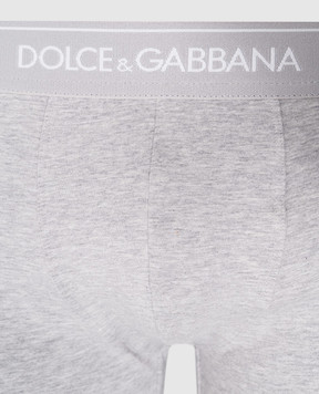 Dolce&Gabbana Набір сірийх трусів-боксерів з візерунком логотипа M9C07JONN95
