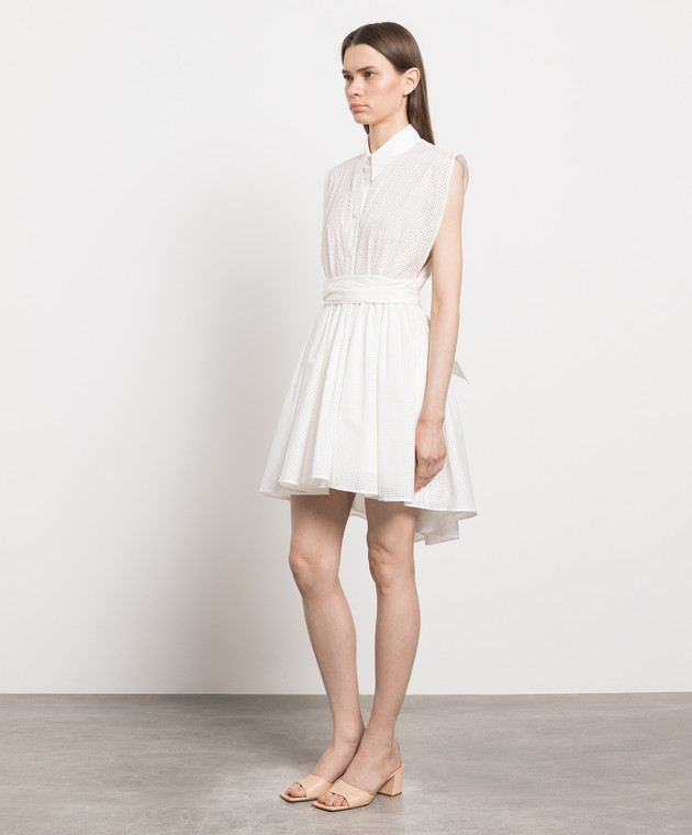 Philosophy di Lorenzo Serafini White dress with perforation A04302120 image 3