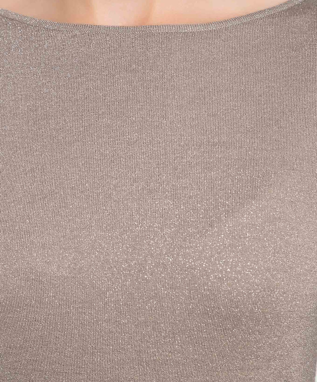 Brunello Cucinelli Beige jumper with lurex M41800008P image 5