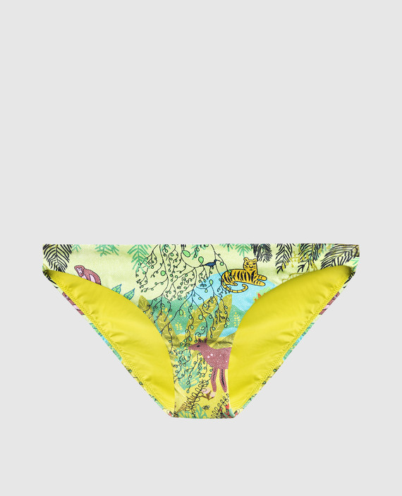 Green panties from the Frise swimsuit in a print