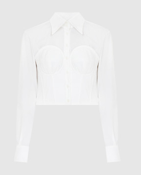 Dolce&Gabbana Біла блуза-бюстьє F5P57TGDAJP