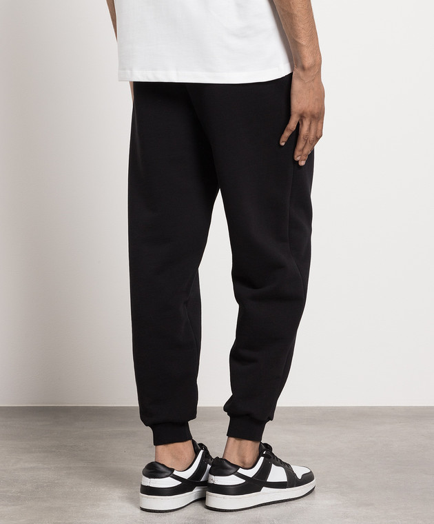 Ami Paris Черные джогера с логотипом UTR204747 изображение 4