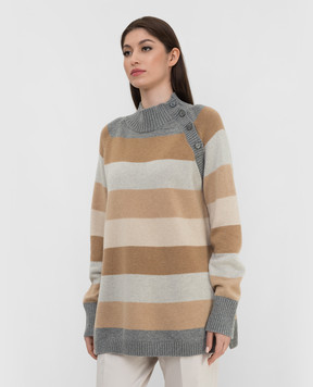 Loro Piana Светр Wharton з кашеміру в смужку FAM0737