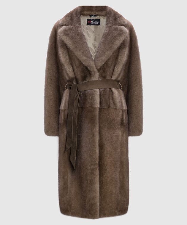 MalaMati Taba brown fur coat made of mink fur TABA