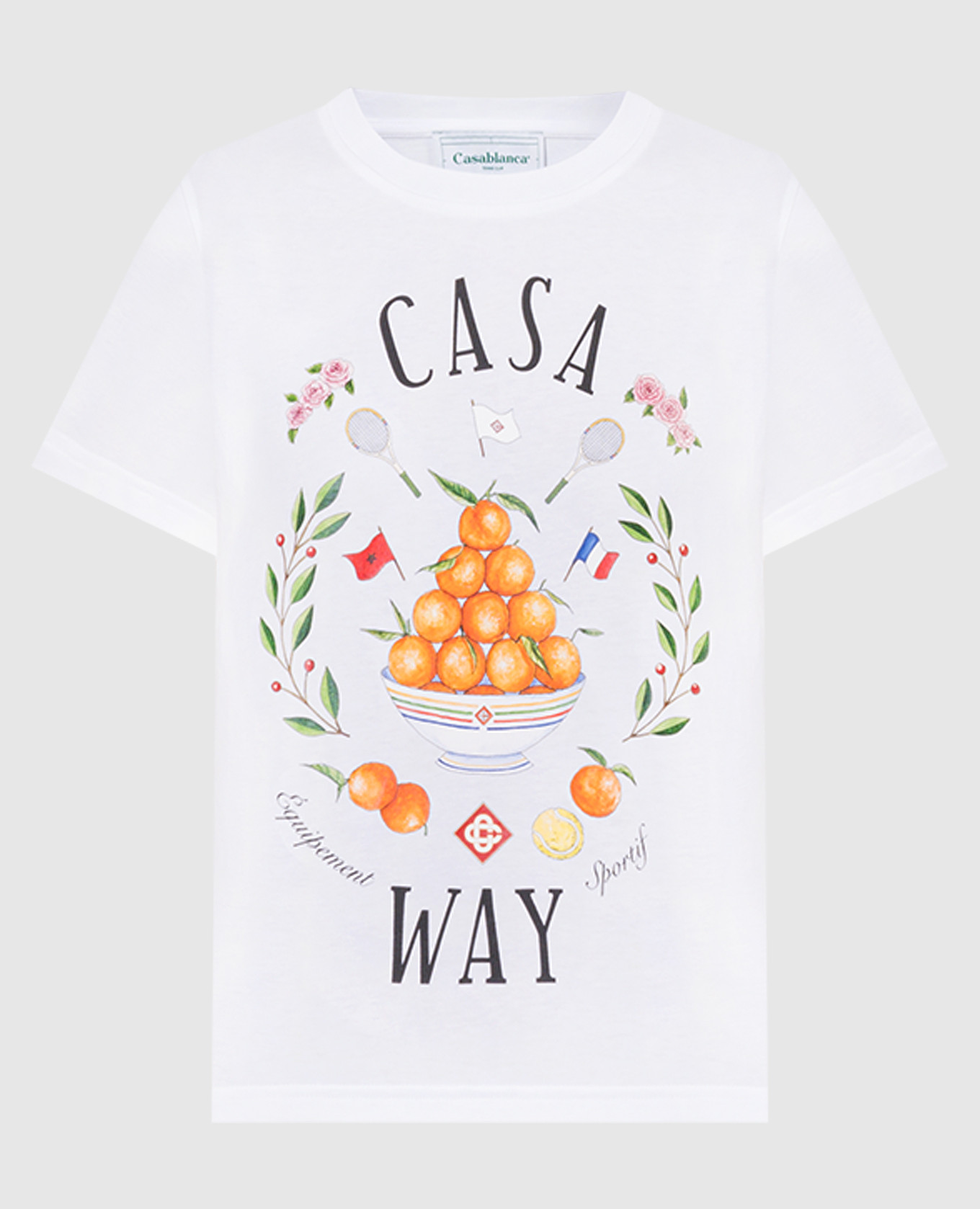 

Белая футболка с принтом Casa Way, Белый, Футболки