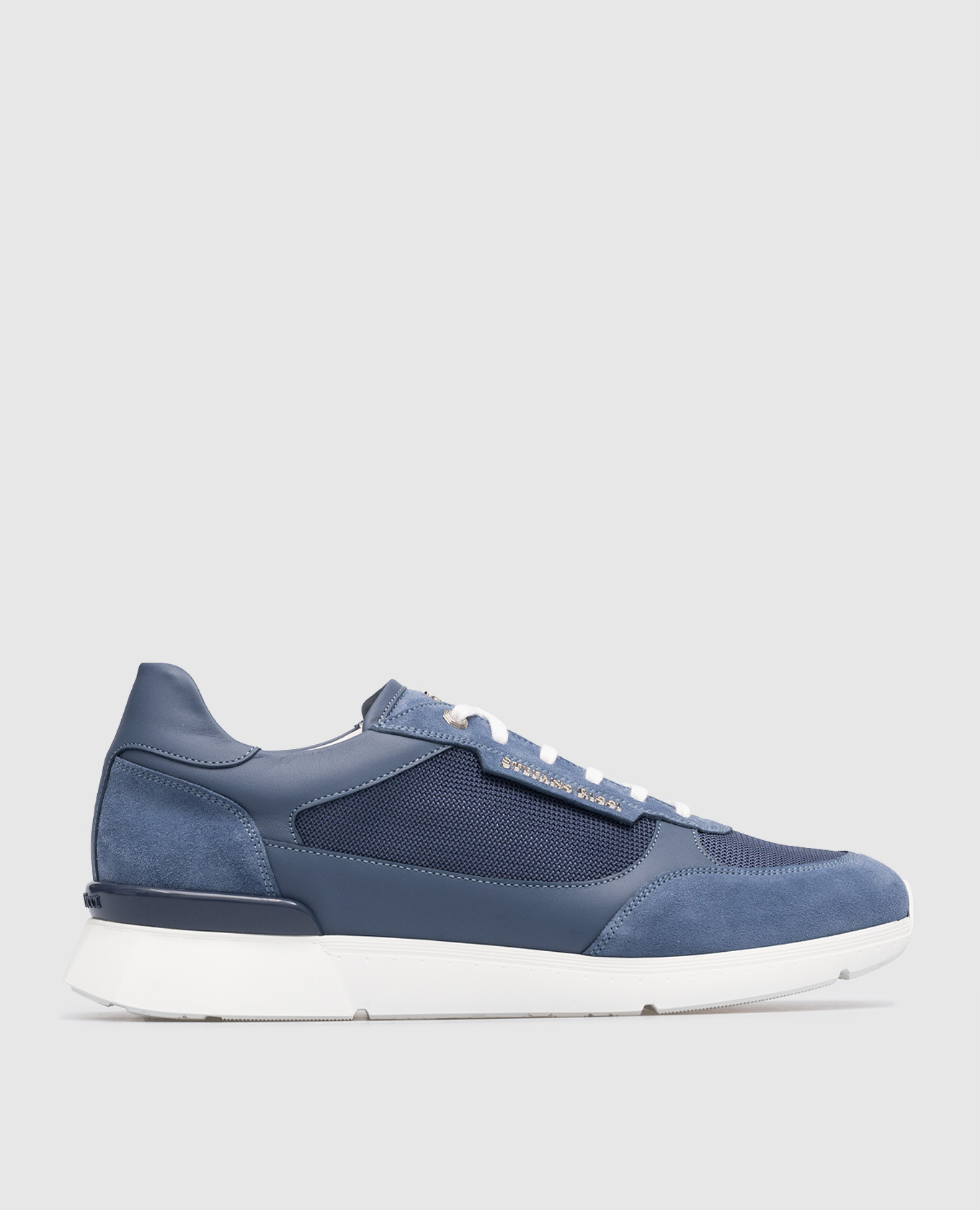 Blue combined sneakers