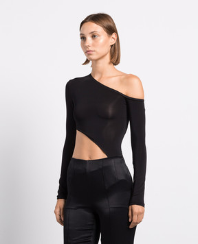 Materiel Черный боди с фигурным вырезом MPF23N1856BDBK
