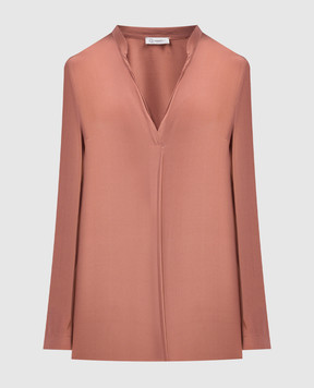 Cappellini Рожева блуза із шовку M06782T1