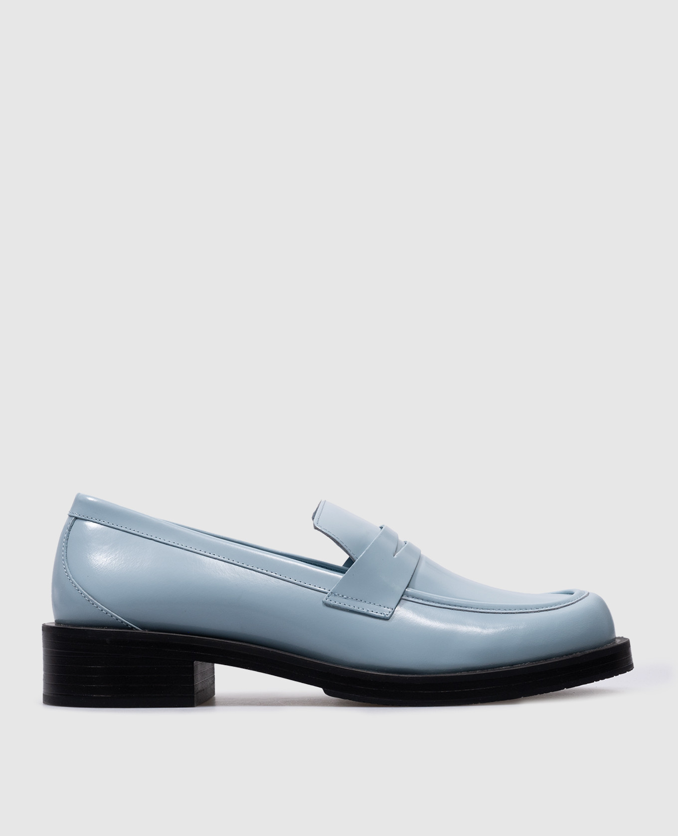 Palmer blue leather loafers