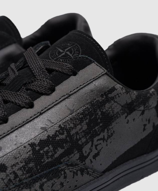 Stone Island Black combination sneakers with logo 79FWS0101 image 5