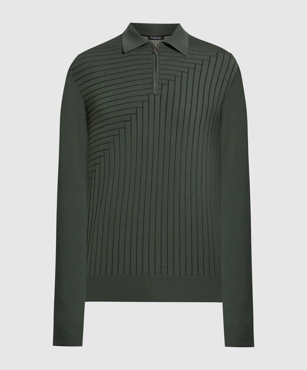 LONG SLEEVED THREE BUTTON POLO by STEFANO RICCI