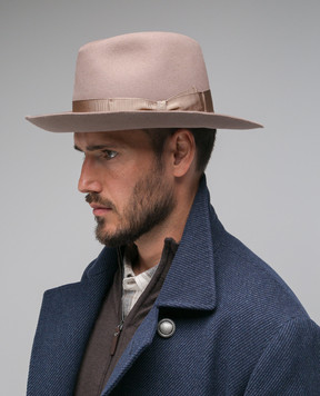 Borsalino Коричневая шляпа Amedeo 110757