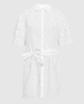 Maia Bergman Белое платье с кружевом IDA