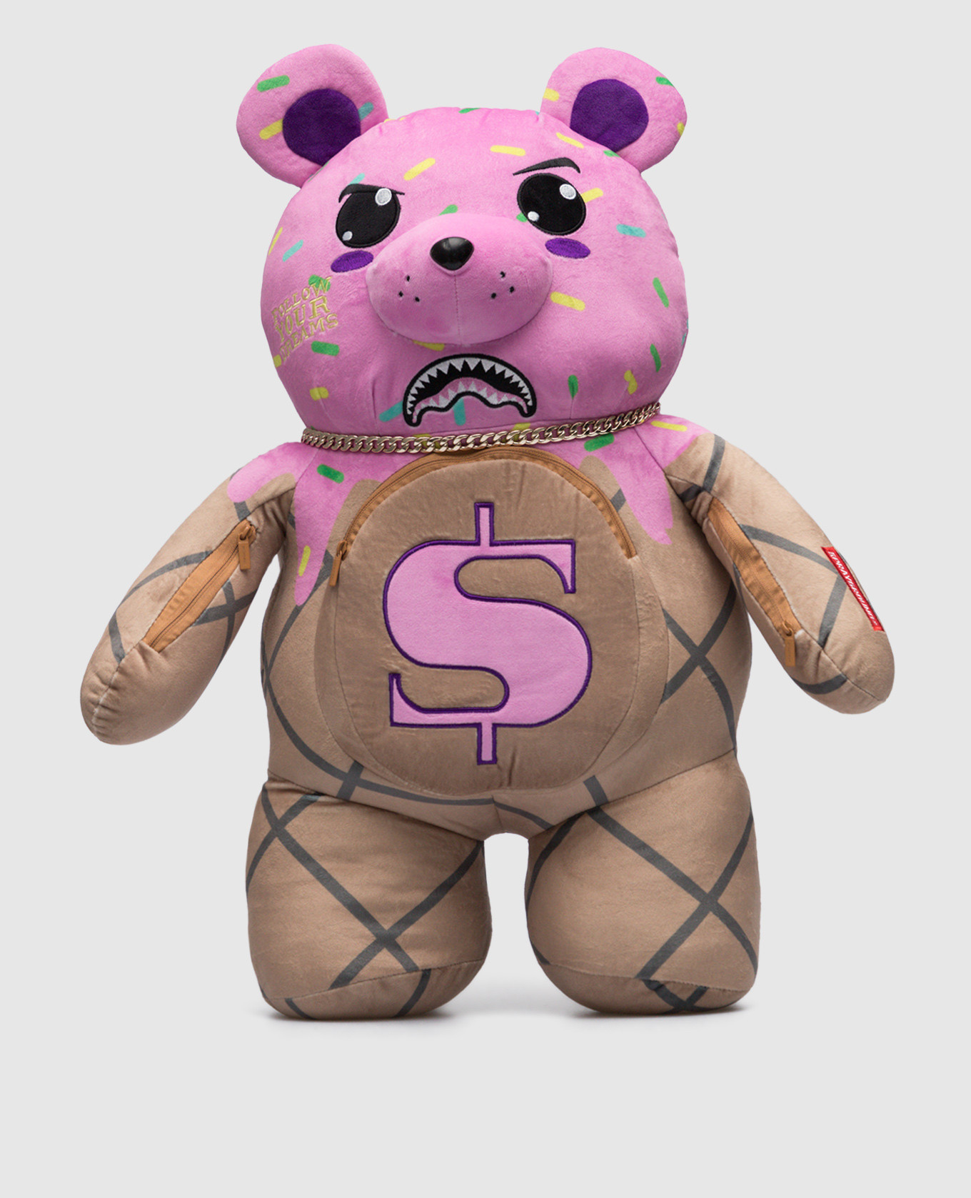 

Рюкзак в форме медведя I scream bear pink, Розовый, Рюкзаки