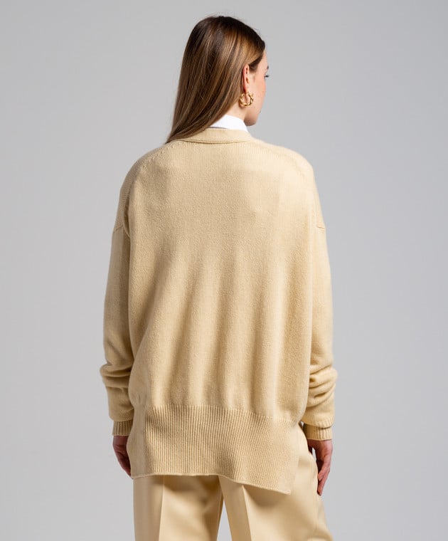Jil Sander Yellow cashmere sweater J02GP0012J13206 image 4